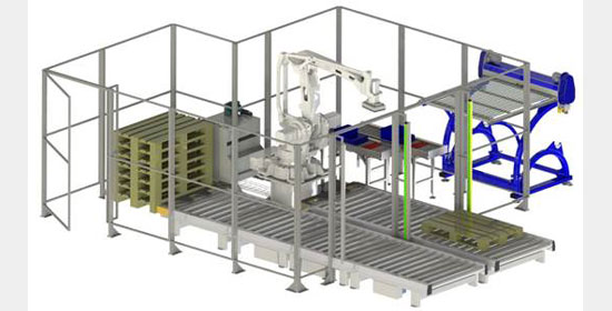 High capacity and flexible palletizing system